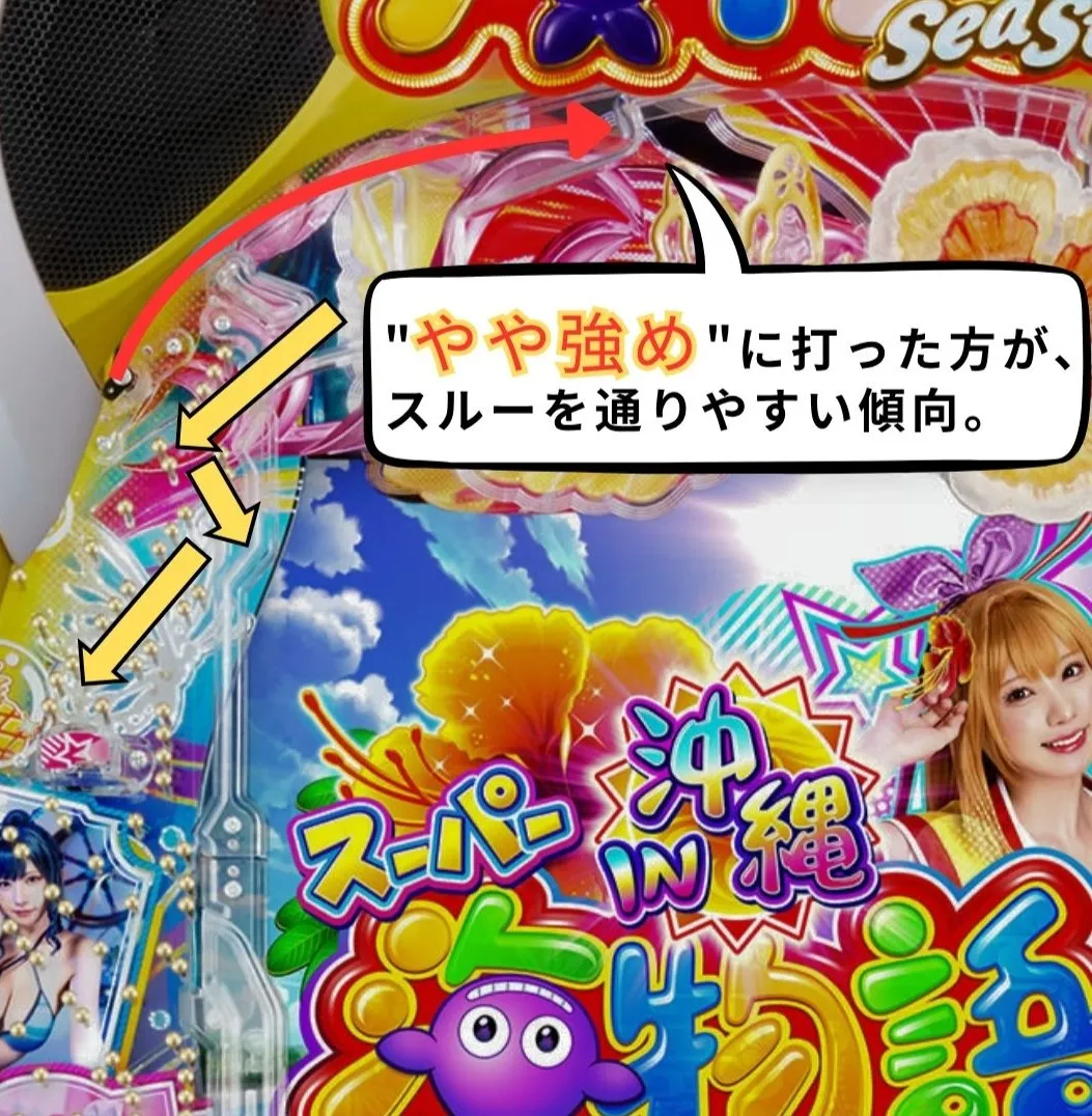 沖海6甘 ST/時短中 スルーを通しやすくなるストロークを紹介